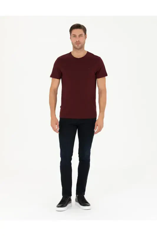 Bordo Slim Fit Basic футболки 50289335-VR014-142334 - 4