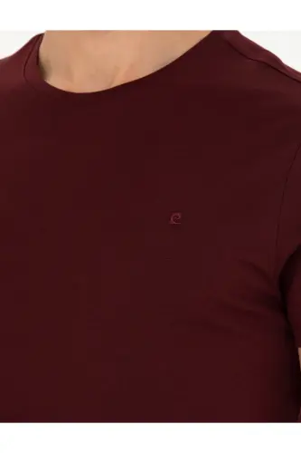Bordo Slim Fit Basic Tişört 50289335-VR014 - 142334 - 7
