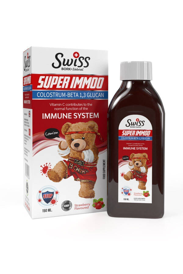 Bork Super Immoo Colostrum Beta Glucan 150ml Children's Vitamin Syrup Strong Defense - 1