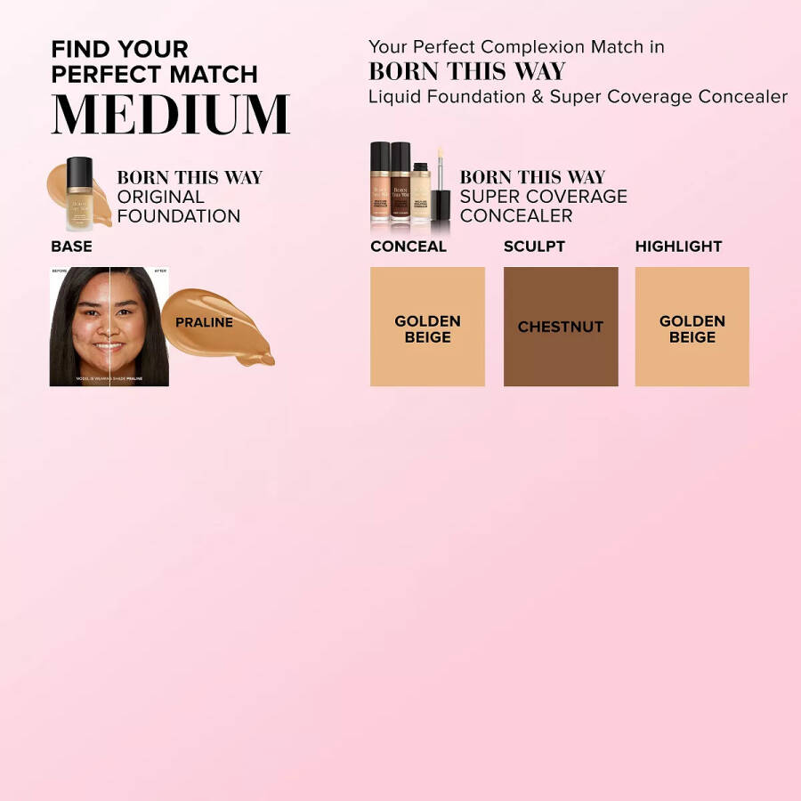 Born This Way Super Coverage Многофункциональный скульптурный консилер Golden Beige - 8