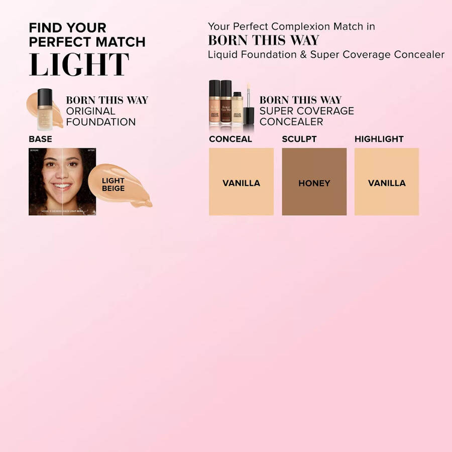 Born This Way Super Coverage Multi-Use Sculpting Concealer Almond - 7