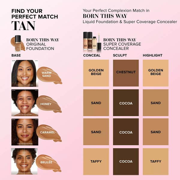 Born This Way Super Coverage Multi-Use Sculpting Concealer Butterscotch - 10