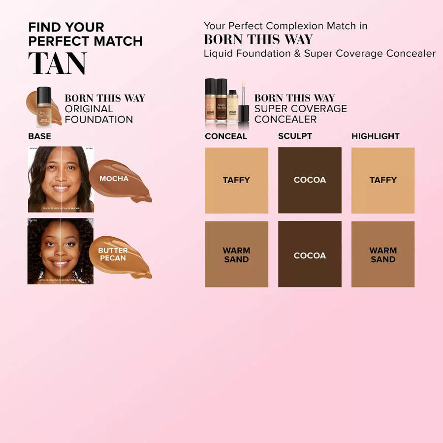 Born This Way Super Coverage Multi-Use Sculpting Concealer Butterscotch - 11