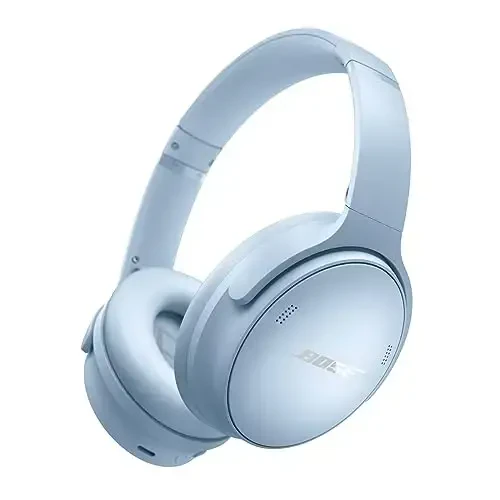 Bose QuietComfort Bluetooth Eshitish vositasi, Simsiz Eshitish vositasi, Mikrofonli quloq ustidagi shovqinni bekor qiluvchi eshitish vositasi, Batareyaning 24 soatgacha ishlash muddati, Moonstone Blue - Cheklangan nashr rangi - BOSE