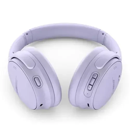 Bose QuietComfort Bluetooth Headphones, Active Over Ear shovqinni bekor qiluvchi va mikrofonli simsiz naushniklar, chuqur bass, 24 soatgacha ishlash vaqti, Chilled Lilac - Cheklangan nashr rangi - 4