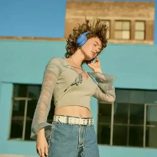 Bose QuietComfort Bluetooth Headphones, Active Over Ear shovqinni bekor qiluvchi va mikrofonli simsiz quloqchinlar, chuqur bas, 24 soatgacha tinglash vaqti, Moviy shafaq - Cheklangan nashr rangi - 6