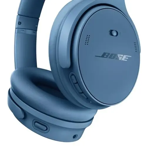 Bose QuietComfort Bluetooth Headphones, Active Over Ear shovqinni bekor qiluvchi va mikrofonli simsiz quloqchinlar, chuqur bas, 24 soatgacha tinglash vaqti, Moviy shafaq - Cheklangan nashr rangi - 5