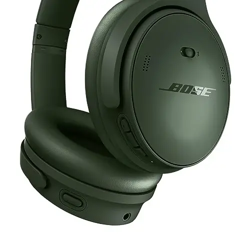 Bose QuietComfort Bluetooth Headphones, Active Over Ear shovqinni bekor qiluvchi va mikrofonli simsiz quloqchinlar, chuqur bass, 24 soatgacha musiqa tinglash vaqti, Kiparis yashili - Cheklangan nashr - 4