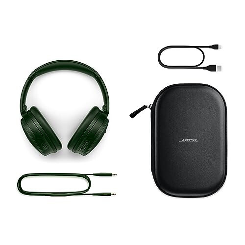 Bose QuietComfort Bluetooth Headphones, Wireless Headphones, Over Ear Noise Cancelling Headphones with Mic, Up To 24 Hours of Battery Life, Cypress Green - Limited Edition Color - 6