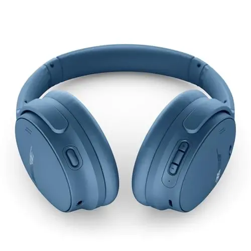 Bose QuietComfort Bluetooth Headphones, Wireless Headphones with Active Over Ear Noise Cancelling and Mic, Deep Bass, Up to 24 Hours of Playtime, Blue Dusk - Limited Edition Color - 4