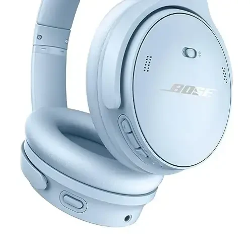 Bose QuietComfort Bluetooth Headphones, Wireless Headphones, Over Ear Noise Cancelling Headphones with Mic, Up To 24 Hours of Battery Life, Moonstone Blue - Limited Edition Color - 4