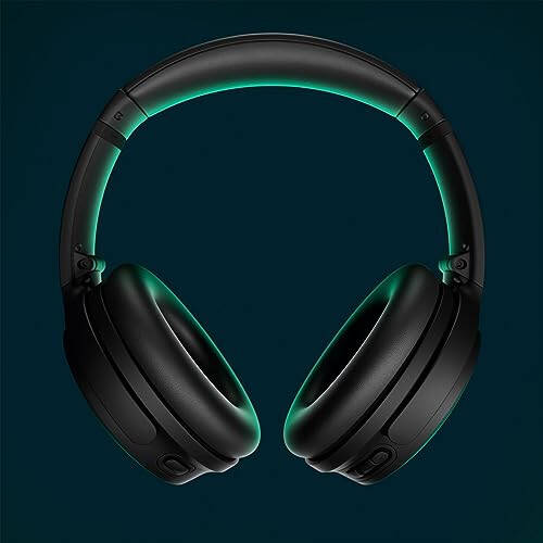 Bose QuietComfort Headphones - Wireless Bluetooth Headphones, Active Over Ear Noise Cancelling and Mic, USB-C Charging, Deep Bass, Up to 24 Hours of Playtime, Black - 2