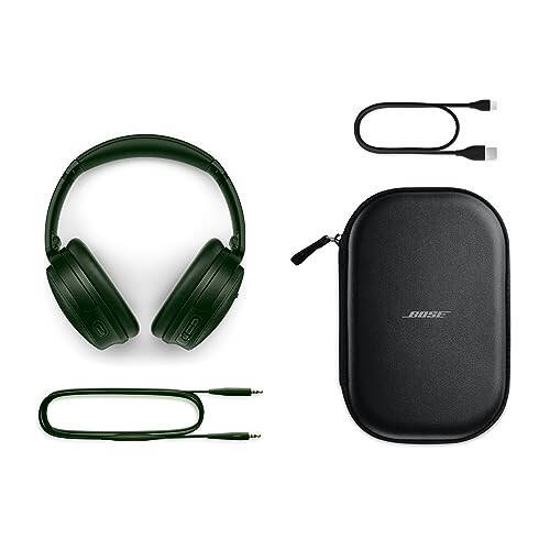 Bose QuietComfort Bluetooth Quloqchinlari, Simsiz Quloqchinlar, Mikrofonli Shovqinni Bezovta Qilmaydigan Quloq Usti Quloqchinlar, 24 Soatgacha Batareya Muddati, Kiparis Yashil - Cheklangan Nashr Rangi - 6