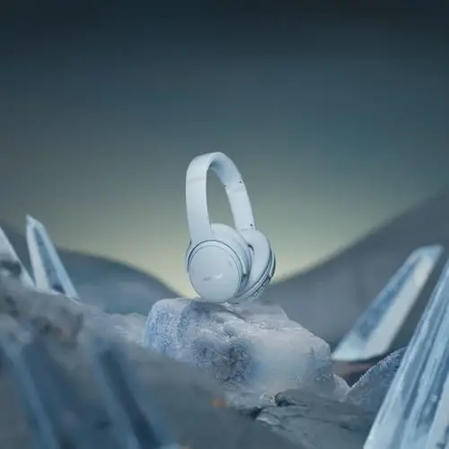 Bose QuietComfort Headphones - Wireless Bluetooth Headphones, Active Over Ear Noise Cancelling and Mic, USB-C Charging, Deep Bass, Up to 24 Hours of Playtime, Ice Blue - Limited Edition Color - 6
