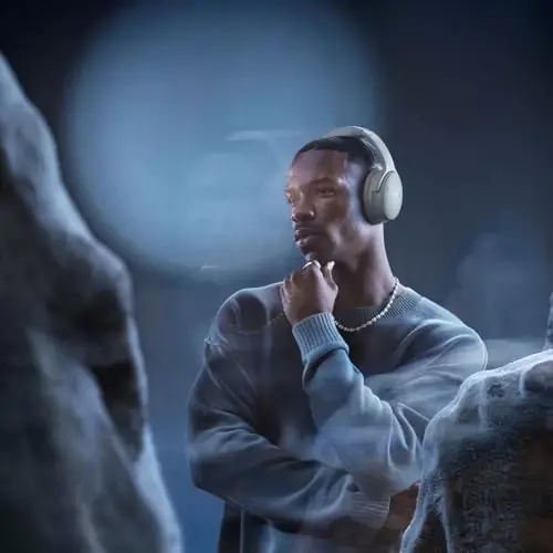 Bose QuietComfort Headphones - Wireless Bluetooth Headphones, Active Over Ear Noise Cancelling and Mic, USB-C Charging, Deep Bass, Up to 24 Hours of Playtime, Moonlight Grey - Limited Edition Color - 3