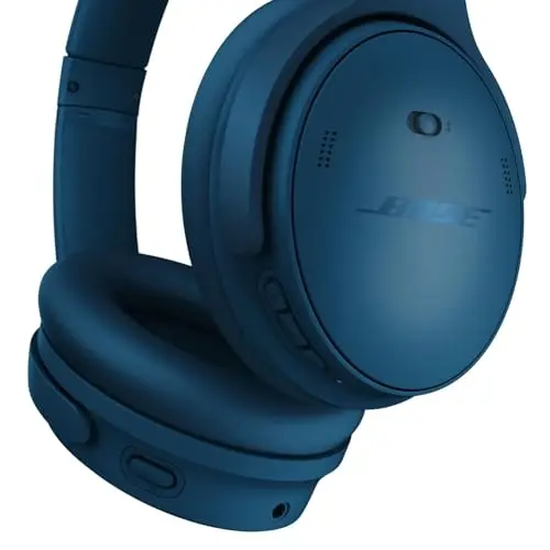 Bose QuietComfort Headphones - Wireless Bluetooth Headphones, Active Over Ear Noise Cancelling and Mic, USB-C Charging, Deep Bass, Up to 24 Hours of Playtime, Twilight Blue - Limited Edition Color - 5