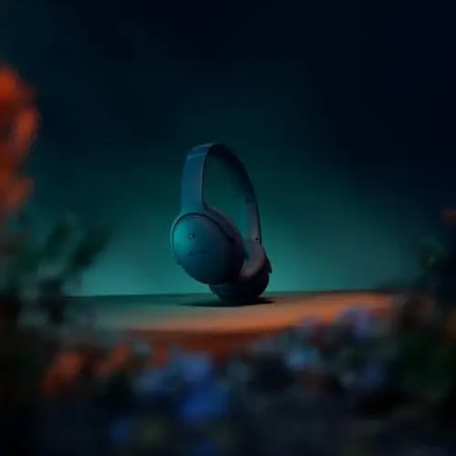 Bose QuietComfort Headphones - Wireless Bluetooth Headphones, Active Over Ear Noise Cancelling and Mic, USB-C Charging, Deep Bass, Up to 24 Hours of Playtime, Twilight Blue - Limited Edition Color | Wireless Bluetooth, Active Over-Ear Noise-canceling 