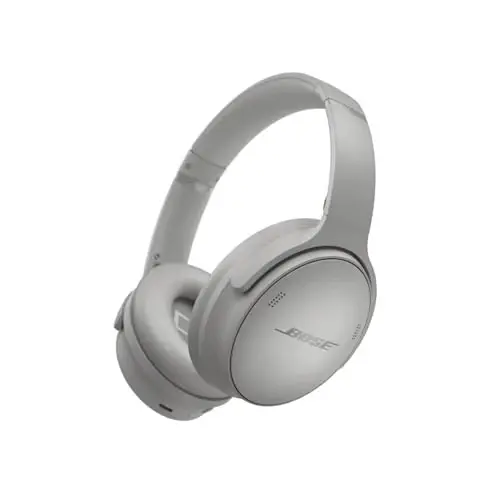 Bose QuietComfort Headphones - Wireless Bluetooth Headphones, Active Over Ear Noise Cancelling and Mic, USB-C Charging, Deep Bass, Up to 24 Hours of Playtime, Moonlight Grey - Limited Edition Color 