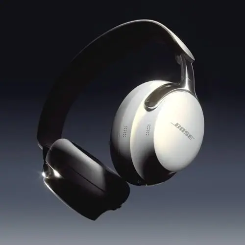 Bose QuietComfort Ultra Bluetooth Eshitish vositalari, Spatial Audio bilan simsiz eshitish vositalari, mikrofoni bilan shovqinni bekor qiluvchi quloq ustida, 24 soatgacha oʻyin vaqti, Olmos - 60 yillik yubiley nashri - 2