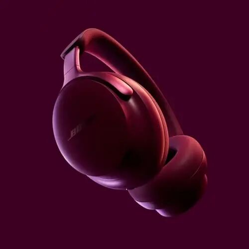 Bose QuietComfort Ultra Bluetooth Headphones, Wireless Headphones with Spatial Audio, Over Ear Noise Cancelling with Mic, Up to 24 Hours of Playtime, Deep Plum - Limited Edition Color - 2