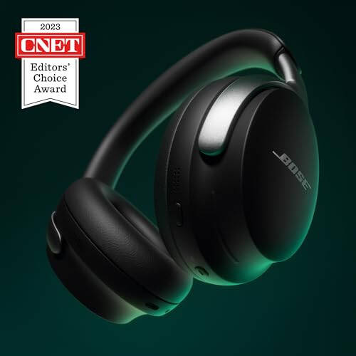 Bose QuietComfort Ultra Bluetooth Kulaklıklar, Mekansal Sesli Kablosuz Kulaklıklar, Kulak Üstü Gürültü Önleyici Kulaklıklar Mikrofonlu, 24 Saate Kadar Pil Ömrü, Siyah - 8