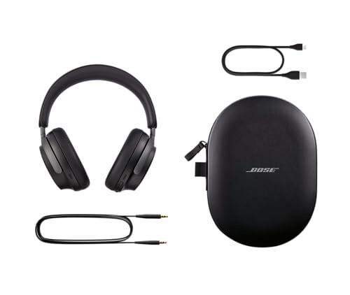 Bose QuietComfort Ultra Bluetooth Kulaklıklar, Mekansal Sesli Kablosuz Kulaklıklar, Kulak Üstü Gürültü Önleyici Kulaklıklar Mikrofonlu, 24 Saate Kadar Pil Ömrü, Siyah - 12