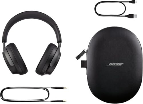 Bose QuietComfort Ultra Bluetooth Kulaklıklar, Mekansal Sesli Kablosuz Kulaklıklar, Kulak Üstü Gürültü Önleyici Kulaklıklar Mikrofonlu, 24 Saate Kadar Pil Ömrü, Siyah - 5