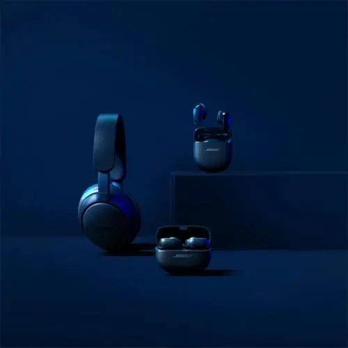 Bose QuietComfort Ultra Bluetooth naushniklari, fazoviy audio bilan simsiz naushniklar, mikrofonli shovqinni bekor qiluvchi quloqchinlar, 24 soatgacha musiqa tinglash vaqti, Lunar Blue - Cheklangan nashr rangi - BOSE (1)