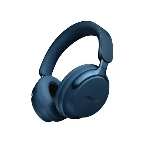 Bose QuietComfort Ultra Bluetooth naushniklari, fazoviy audio bilan simsiz naushniklar, mikrofonli shovqinni bekor qiluvchi quloqchinlar, 24 soatgacha musiqa tinglash vaqti, Lunar Blue - Cheklangan nashr rangi - 1