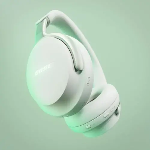 Bose QuietComfort Ultra Bluetooth Quloqchinlar, Fazoviy Audio bilan simsiz quloqchinlar, Mikrafonli shovqinni bekor qiluvchi quloq ustidagi, 24 soatgacha o'yin vaqti, Oq tutun - BOSE (1)