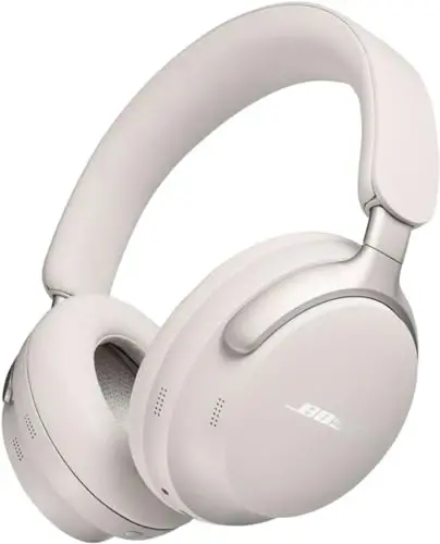Bose QuietComfort Ultra Bluetooth Quloqchinlar, Fazoviy Audio bilan simsiz quloqchinlar, Mikrafonli shovqinni bekor qiluvchi quloq ustidagi, 24 soatgacha o'yin vaqti, Oq tutun 