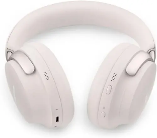 Bose QuietComfort Ultra Bluetooth Quloqchinlar, Fazoviy Audio bilan simsiz quloqchinlar, Mikrafonli shovqinni bekor qiluvchi quloq ustidagi, 24 soatgacha o'yin vaqti, Oq tutun - 3