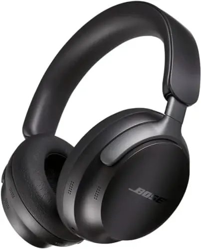 Bose QuietComfort Ultra Bluetooth Quloqchinlari, Fazoliy Tovushli Simsiz Quloqchinlar, Mikrofonli Shovqinni Bekituvchi Quloqchinlar, 24 soatgacha Batareya Muddati, Qora 