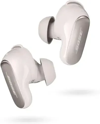Bose QuietComfort Ultra Bluetooth quloqchinlari, Spatial Audio va jahon darajasidagi faol shovqinni bekor qilish, chuqur bass, 6 soatgacha tinglash vaqti, White Smoke bilan simsiz quloqchinlar - 1
