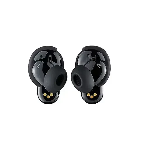 Bose QuietComfort Ultra Bluetooth Earbuds, Wireless Earbuds with Spatial Audio and World-Class Active Noise Cancellation, Deep Bass, Up to 6 Hours of Playtime, Black - BOSE