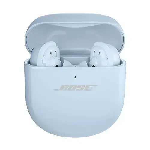 Bose QuietComfort Ultra Wireless Noise Cancelling Earbuds - Moonstone Blue, Base - 4