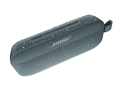 Bose SoundLink Flex Bluetooth Hoparlör, Mikrofonlu Taşınabilir Hoparlör, Seyahat, Açık Hava ve Havuz Kullanımı İçin Kablosuz Su Geçirmez Hoparlör, Taş Mavisi - 5