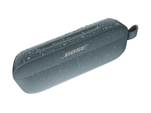 Bose SoundLink Flex Bluetooth-колонка, Портативная колонка с микрофоном, Беспроводная водонепроницаемая колонка для путешествий, отдыха на открытом воздухе и использования у бассейна, Каменный синий - 10