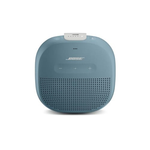 Bose SoundLink Micro Bluetooth Karnay: Kichik Ko'chma Su O'tkazmaydigan Karnay Mikrofon bilan, Tosh Ko'k - 1