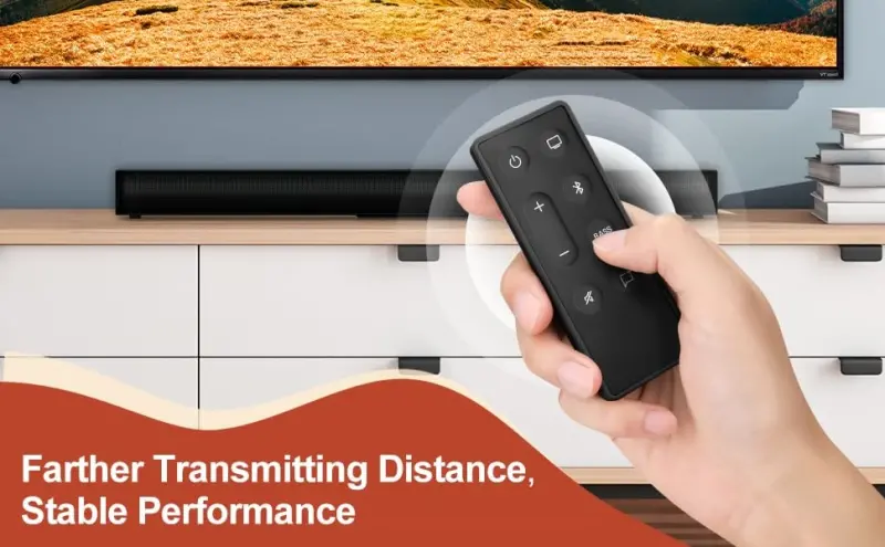 Replacement Remote Control for Bose TV Speaker/Bose Solo Soundbar Series II | Precise 40ft control, 0.2s quick response. Fits Bose TV Speaker, Solo 5/10/15 & Series II. No setup. Batteries not included. - 3