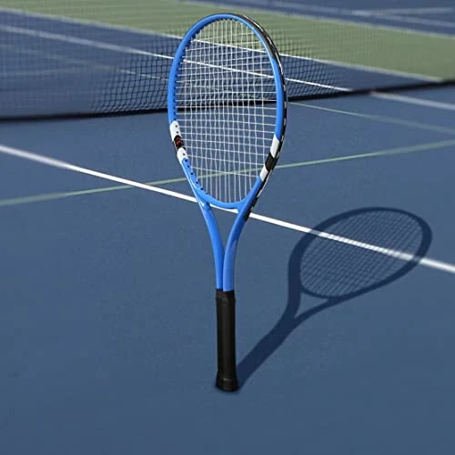 Boshlang'ich darajadagi 2 o'yinchi uchun dam olish uchun tennis raketkalari, oldindan tortilgan 27 dyuymli engil kattalar raketkasi to'plami ayollar erkaklar uchun tennis to'plari, overgrip va tashish sumkasi bilan - 7