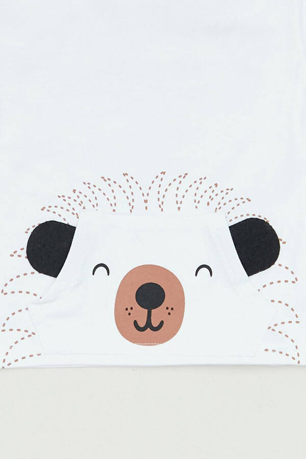 Bosilgan Kanguru Cho‘ntakli Erkak Bolalar Ko‘ylak - 6