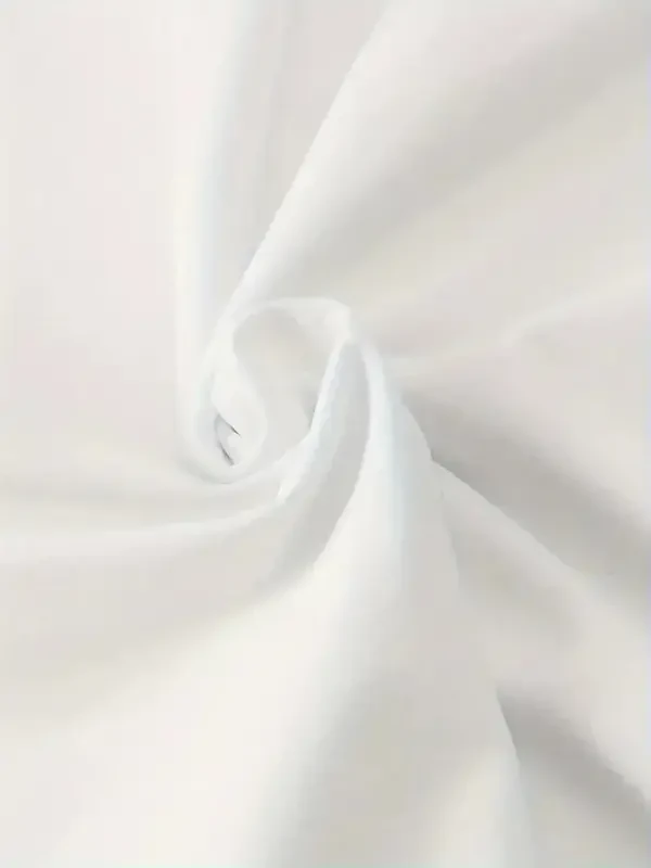 Bosma naqshli keng bichimli futbolka - Oq - 3