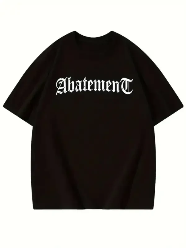 Bosma naqshli keng bichimli futbolka - qora - 2