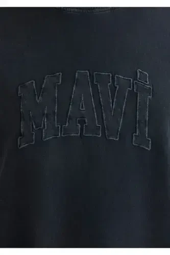 Bosma qora futbolka keng bichimli / Keng qulay kesim 1 - 6