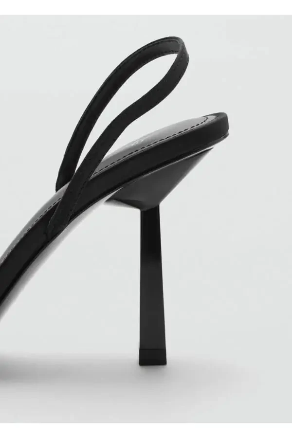 Босоножки на каблуке со стразами - 5