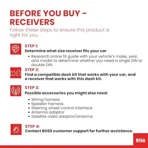 BOSS Audio Systems 611UAB Avtomobil Stereo Sistemasi - Yagona Din, Bluetooth Audio va Qo'ng'iroqlar Bosh Birligi, Yordamchi Kirish, USB, Mexanik emas, CD DVD Pleyer yo'q, AM/FM Radio Qabul qilgich. - 5