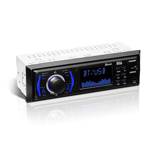 BOSS Audio Systems 616UAB Car Stereo With Bluetooth - Single DIN, MP3, USB, Aux-in, AM/FM, No CD DVD Player - BOSS Audio Systems
