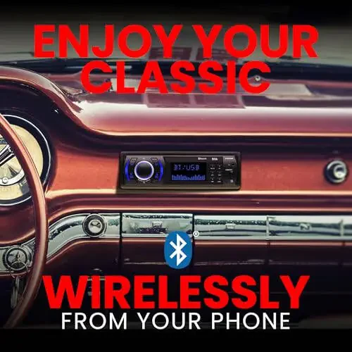 BOSS Audio Systems 616UAB Car Stereo with Bluetooth - Single DIN, MP3, USB, Aux-in, AM/FM, No CD/DVD Player - 4