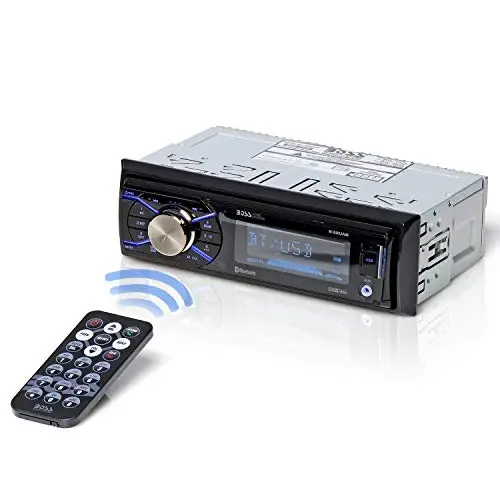 BOSS Audio Systems 632UAB Car Stereo - Single Din, Bluetooth, No CD DVD Player, AM/FM Radio Receiver, Wireless Remote Control, Aux in, USB - BOSS AUDIO SYSTEMS